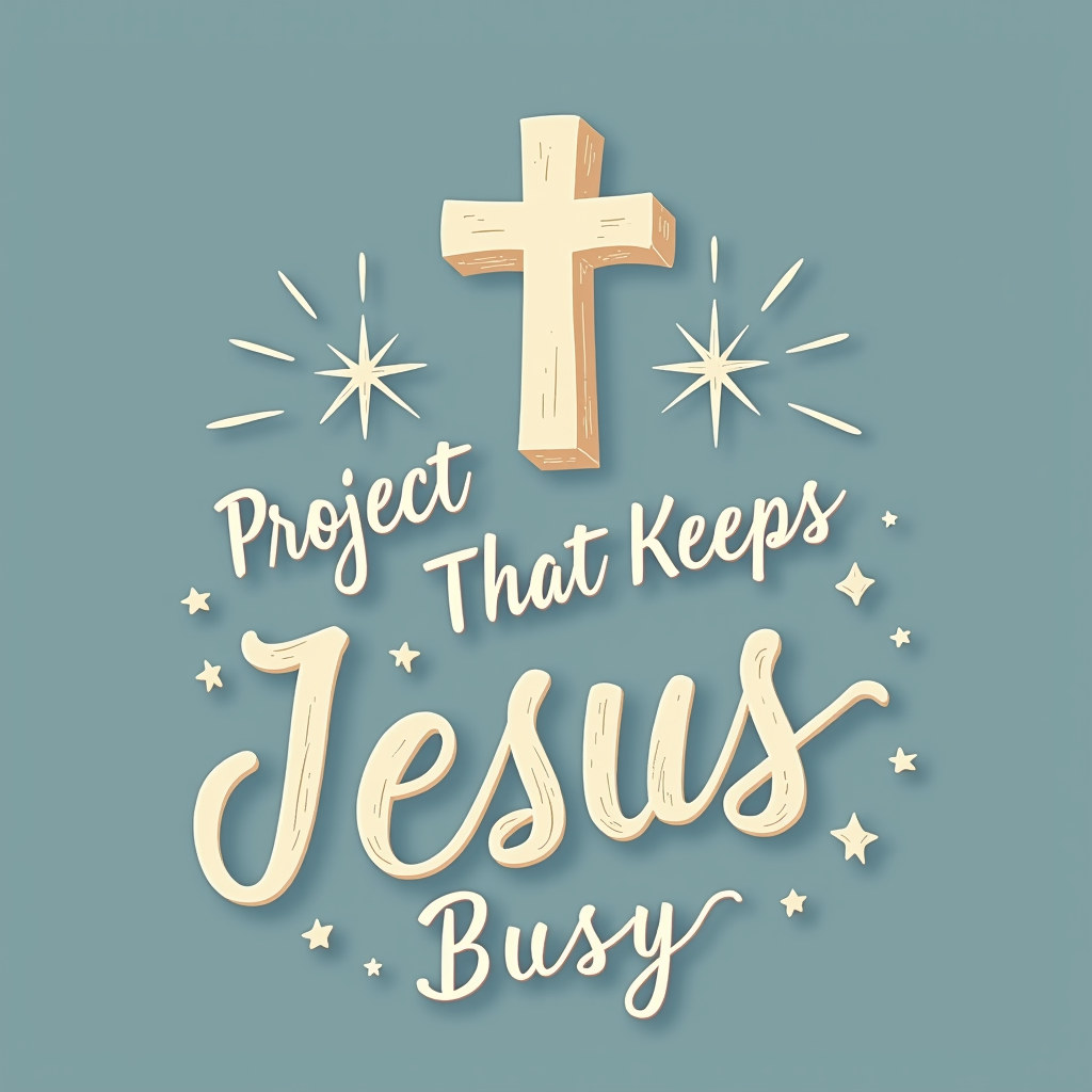 Funny Faith-Inspired Graphic Design with Christian Humor